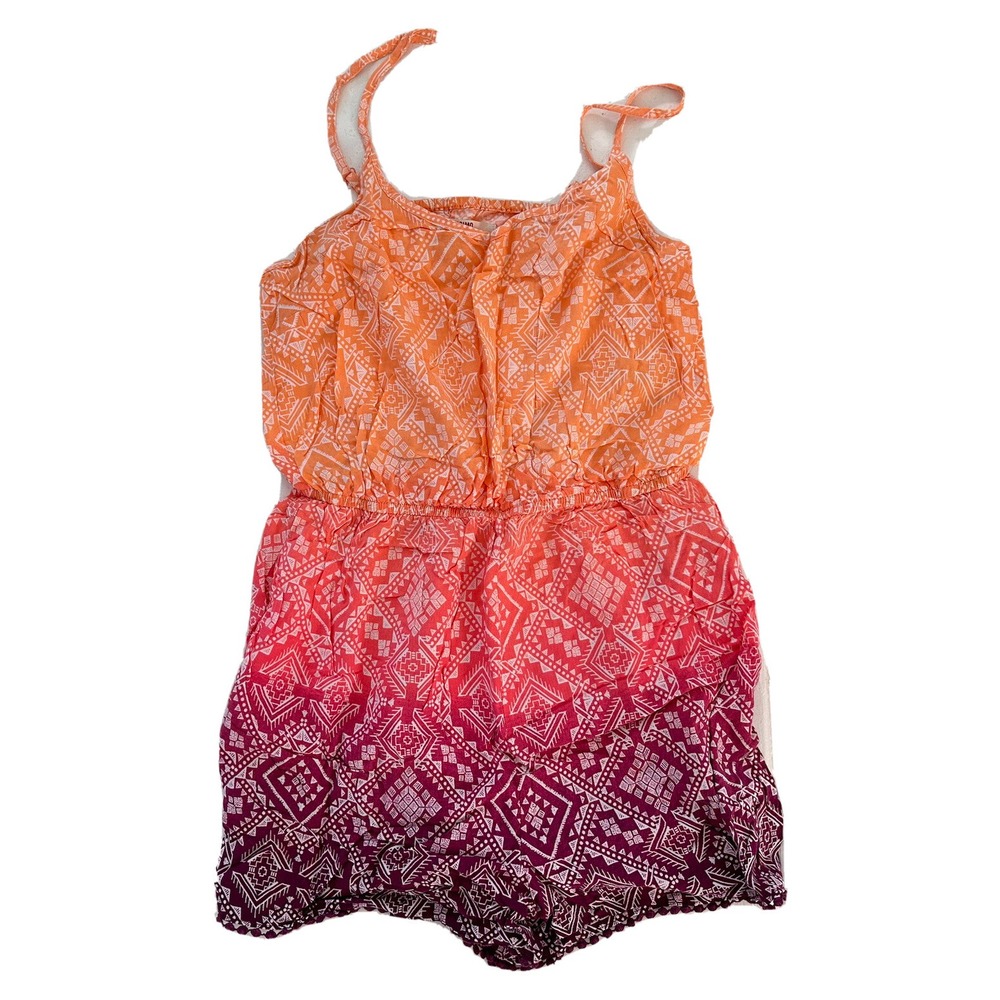 Mossimo Romper Womens Medium Supply Co. Orange Gradient Bohemian Orange Dress - Picture 1 of 9